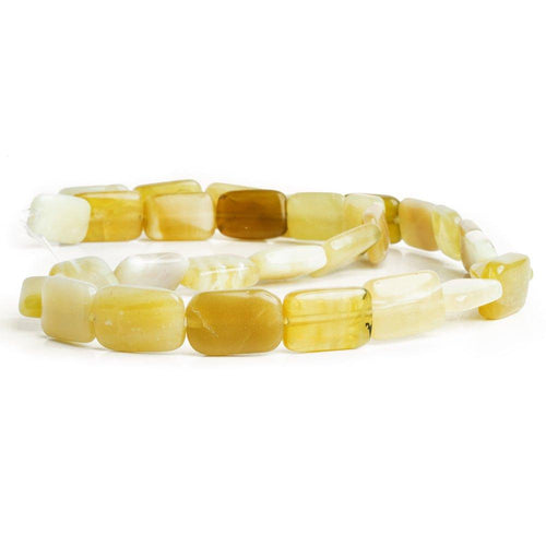 14mm Honey Opal Plain Rectangle Beads, 14 inch