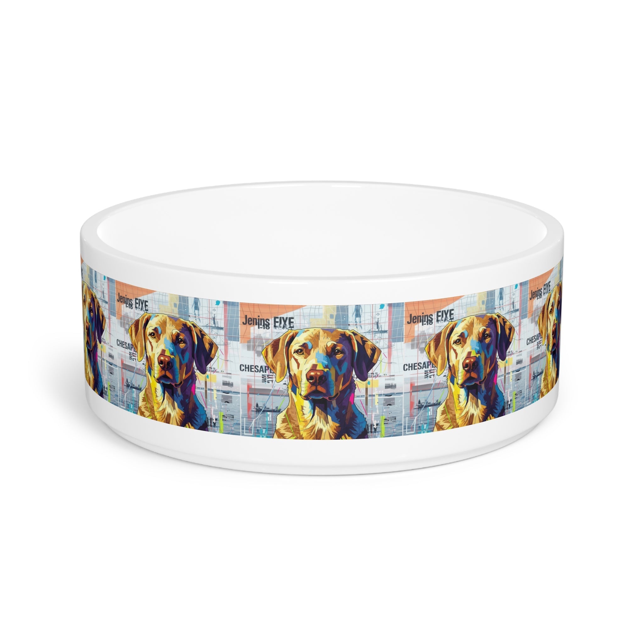 Ceramic Pet Bowl – 16 oz Dog Feeding Bowl