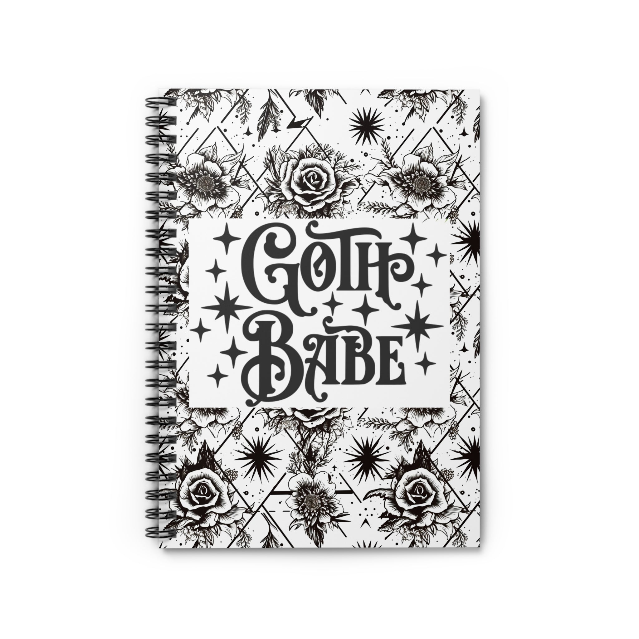 Goth Babe Spiral Journal Notebook
