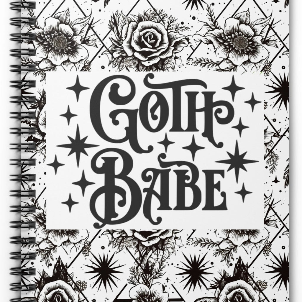 Goth Babe Spiral Journal Notebook