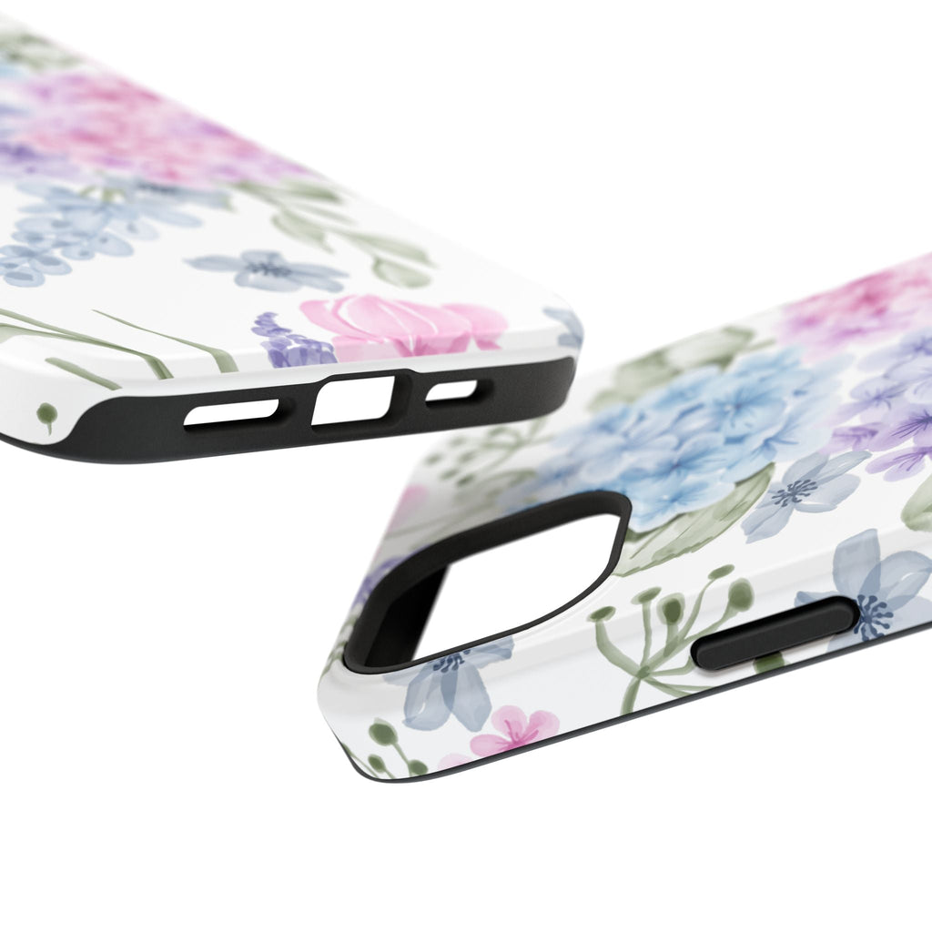 Customizable: Floral Hydrangea Impact-Resistant Phone Case