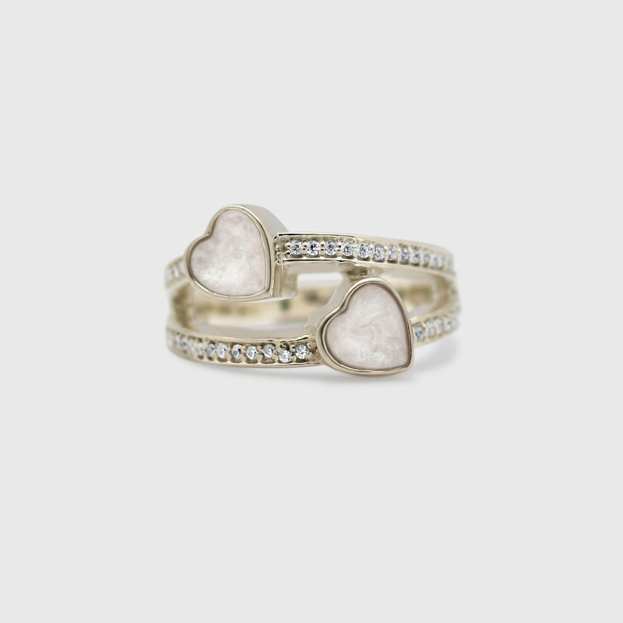 Double Heart Ring
