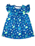 Turtle Flutter Milk Silk Dress