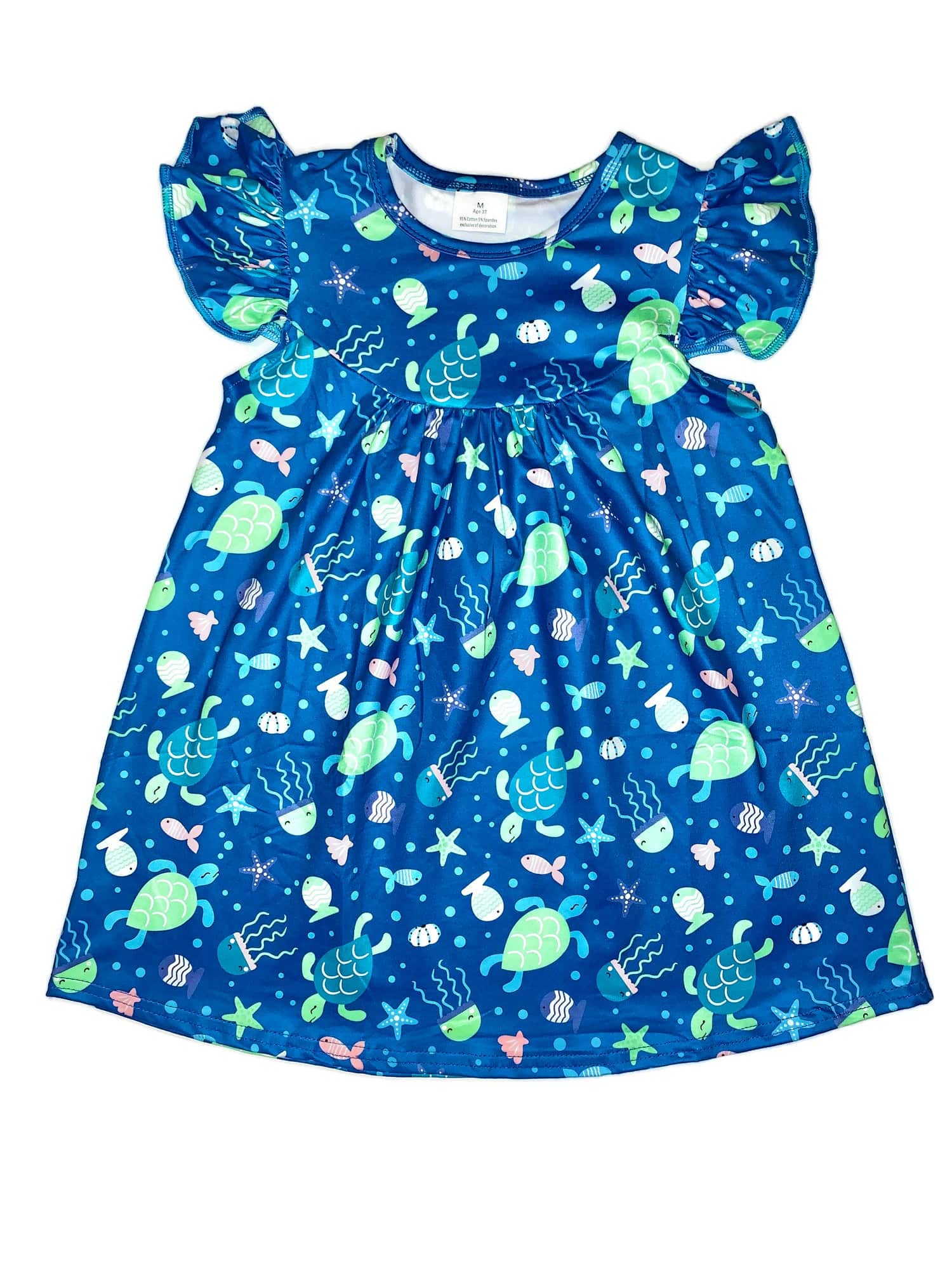 Turtle Flutter Milk Silk Dress