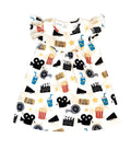 Movie Inspired Flutter Milk Silk Dress