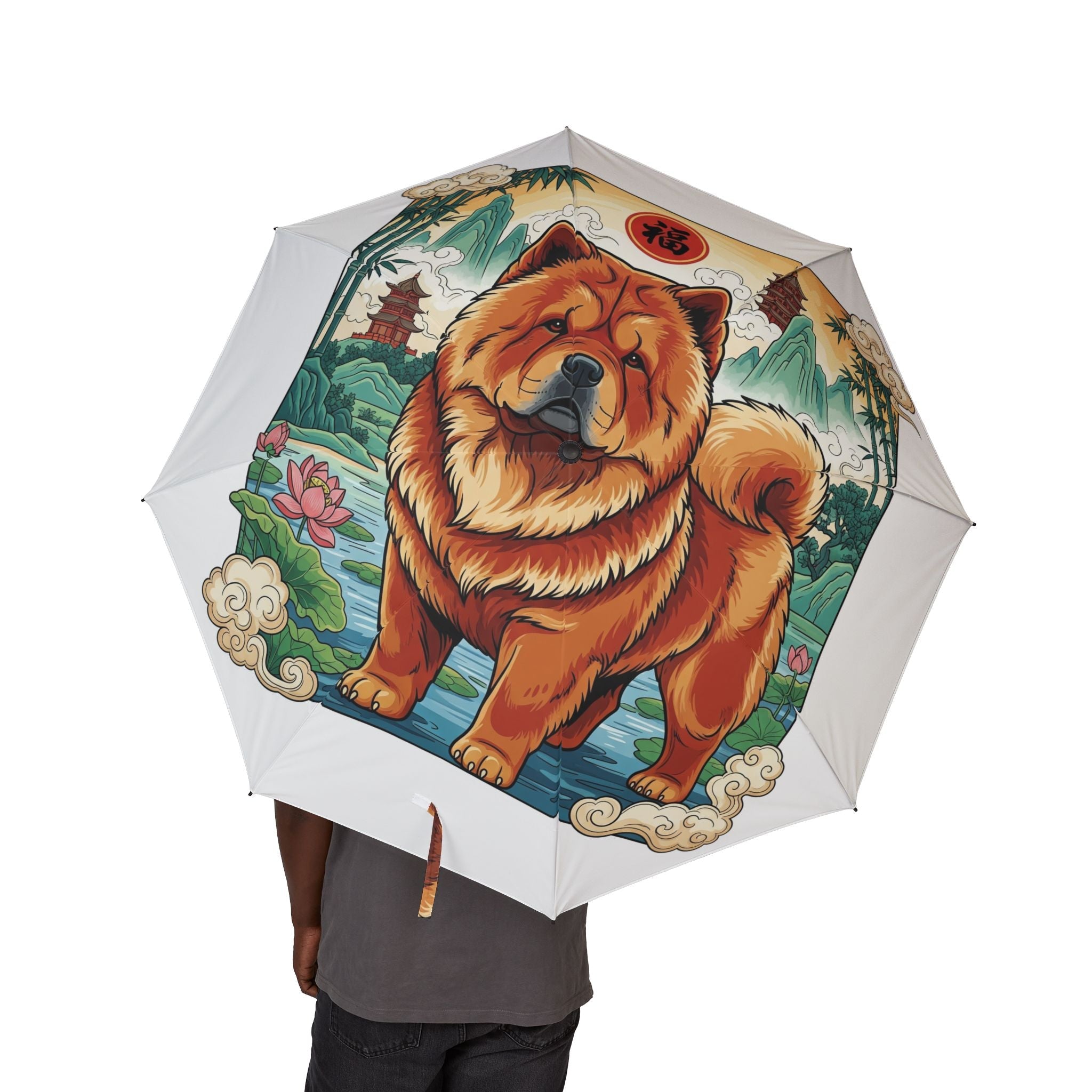 48" Semi-Automatic Umbrella – Windproof Large Travel Rain Umbrella