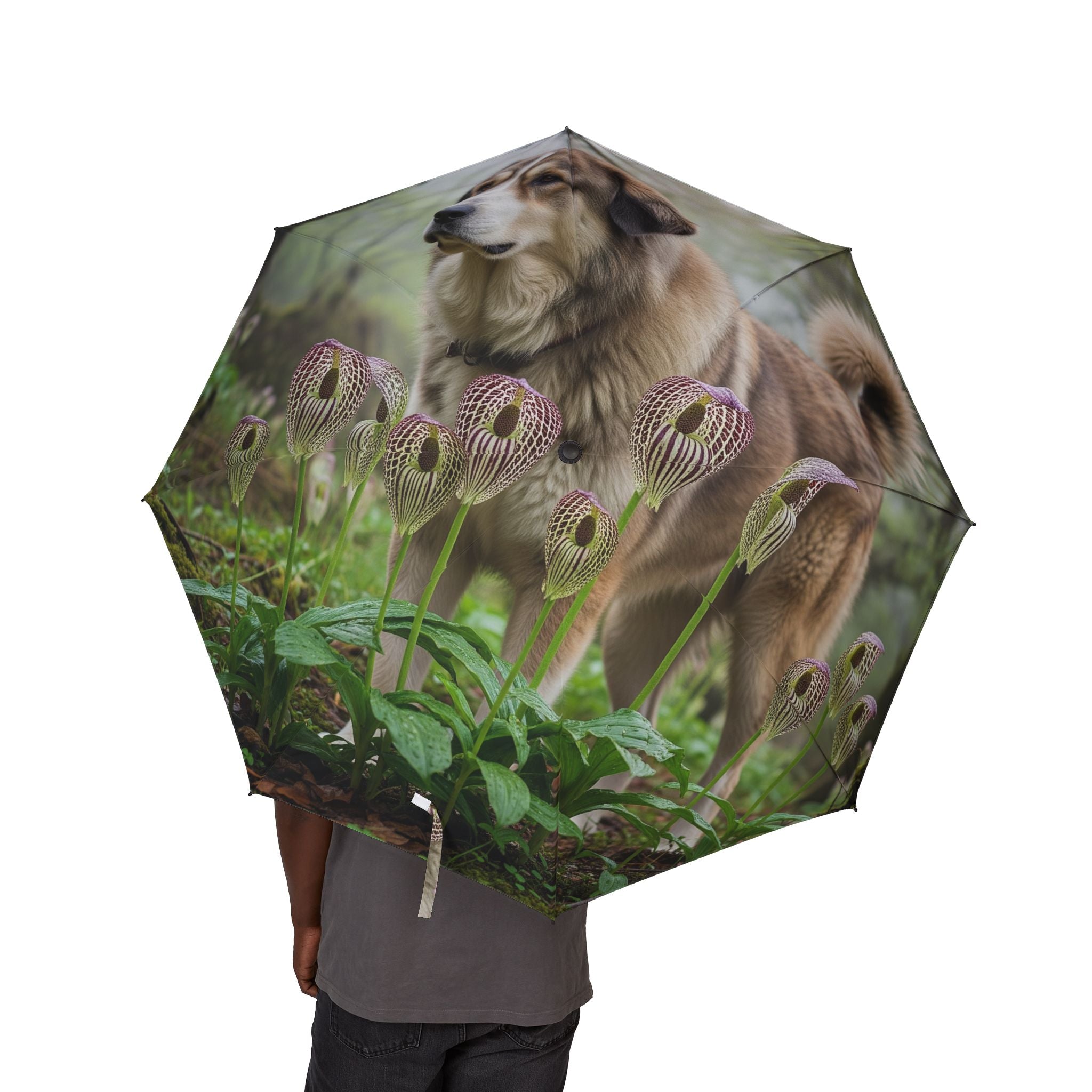 48" Semi-Automatic Umbrella – Windproof Large Travel Rain Umbrella