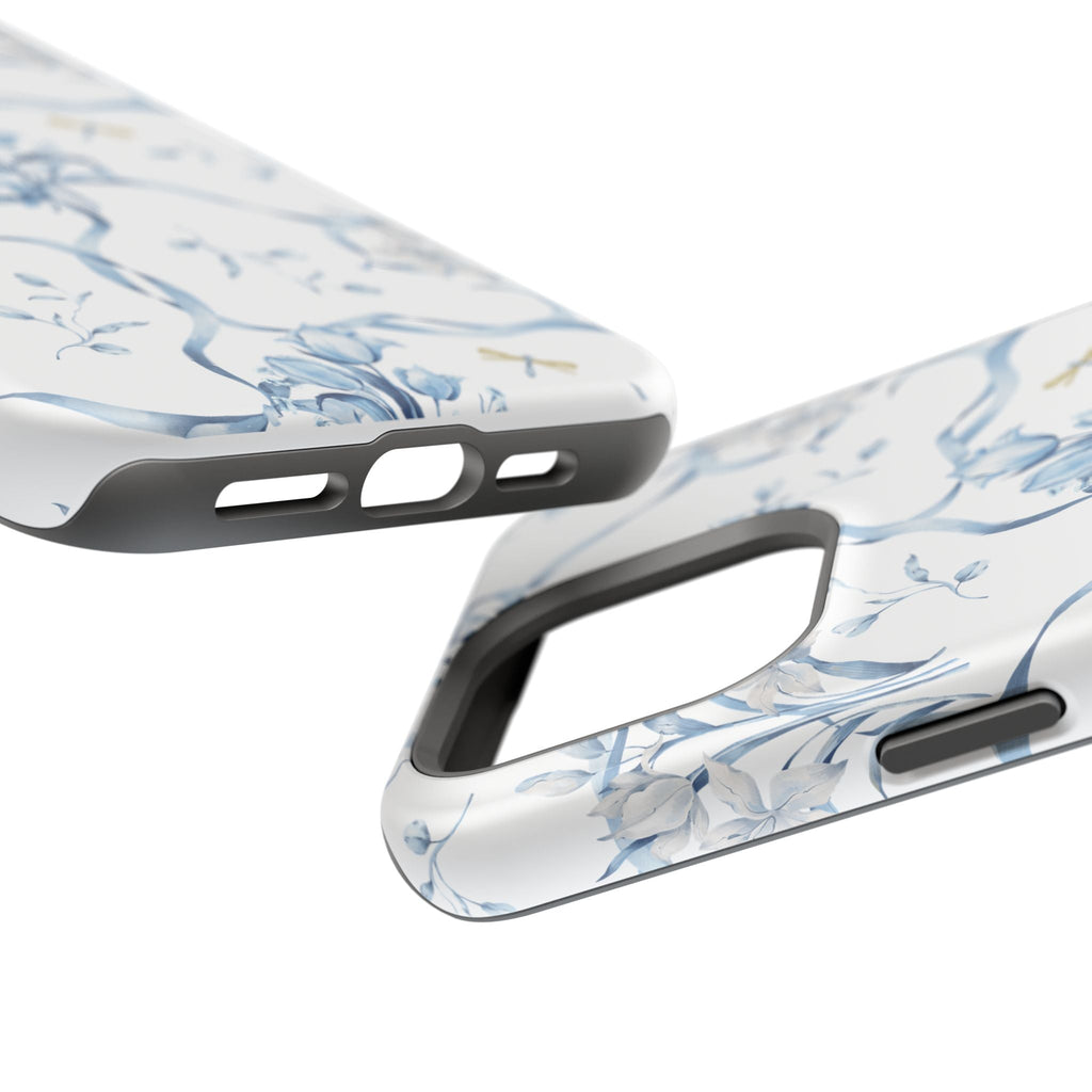 Customizable: Blue Floral-Inspired Phone Case