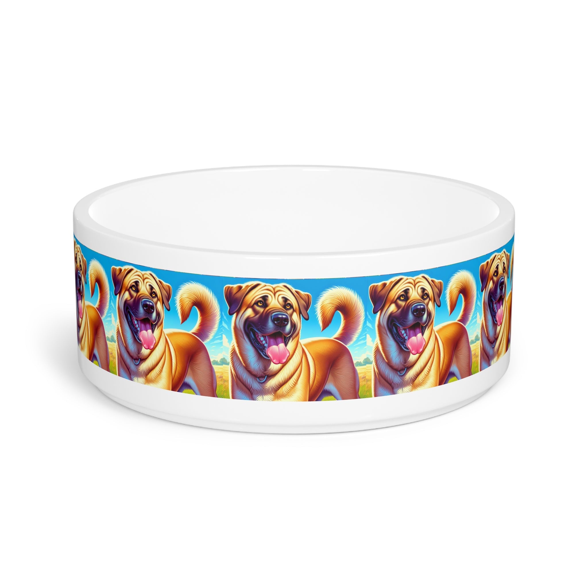 Ceramic Pet Bowl – 16 oz Dog Feeding Bowl