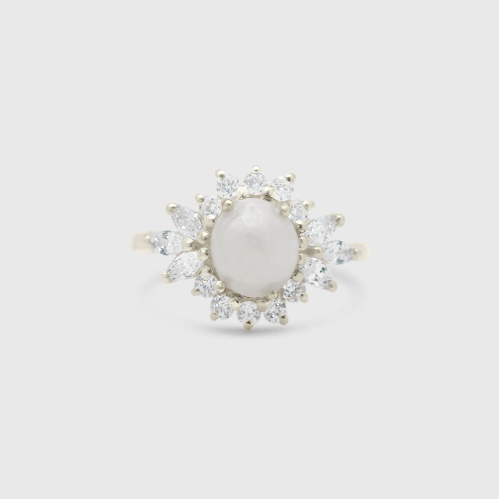 Marquise Halo Ring