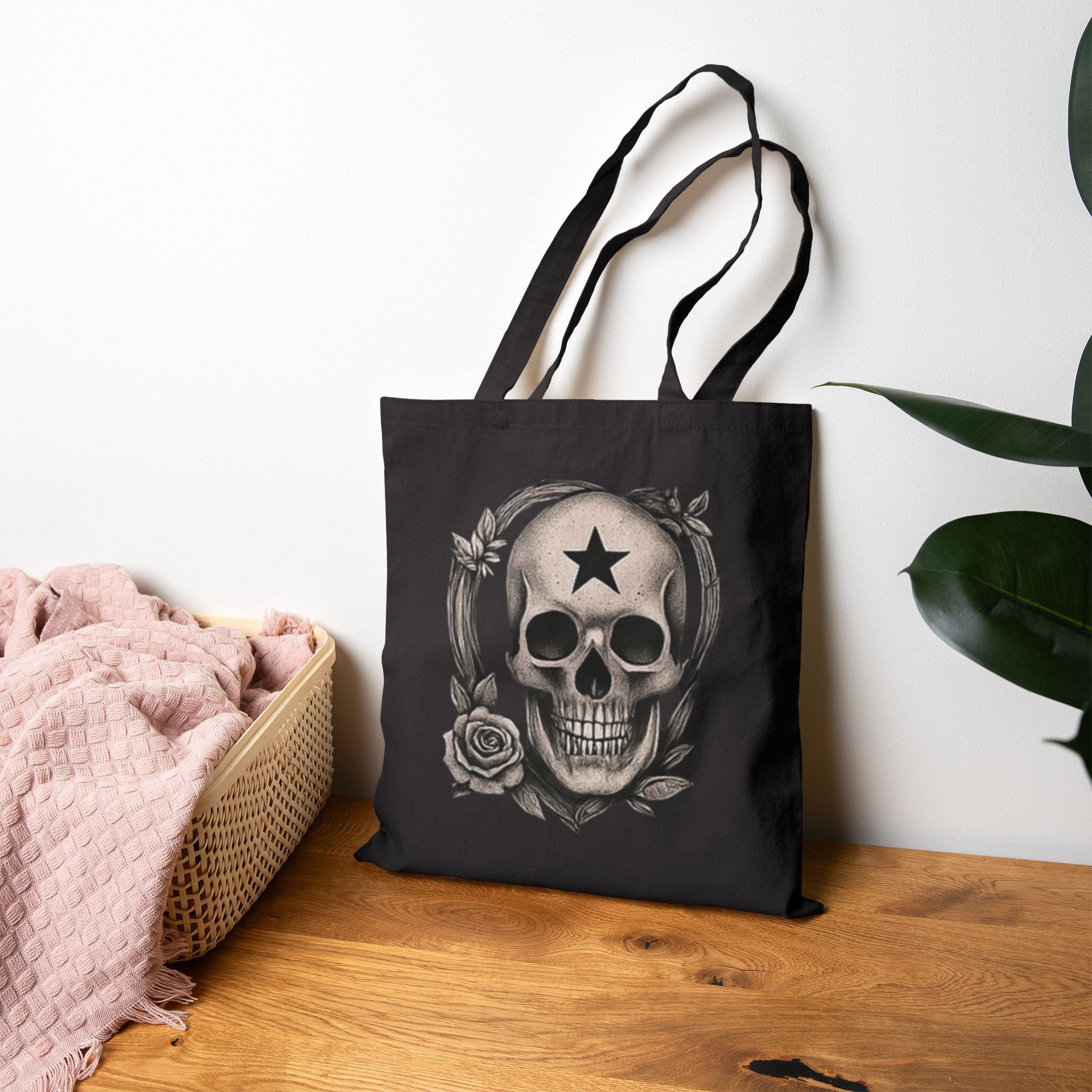 Gothic Skull Tote Bag