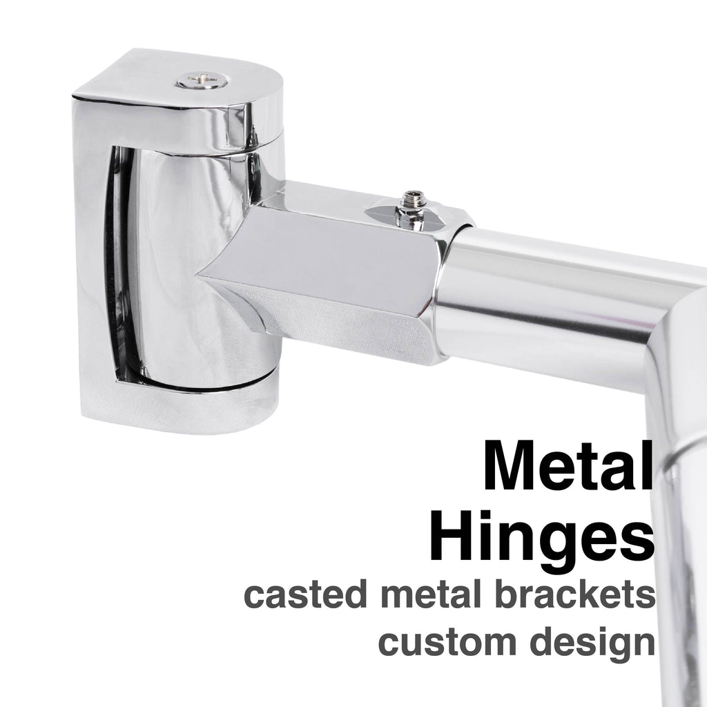 44 in. to 70 in. Double Curved Shower Rod (Chrome Finish)