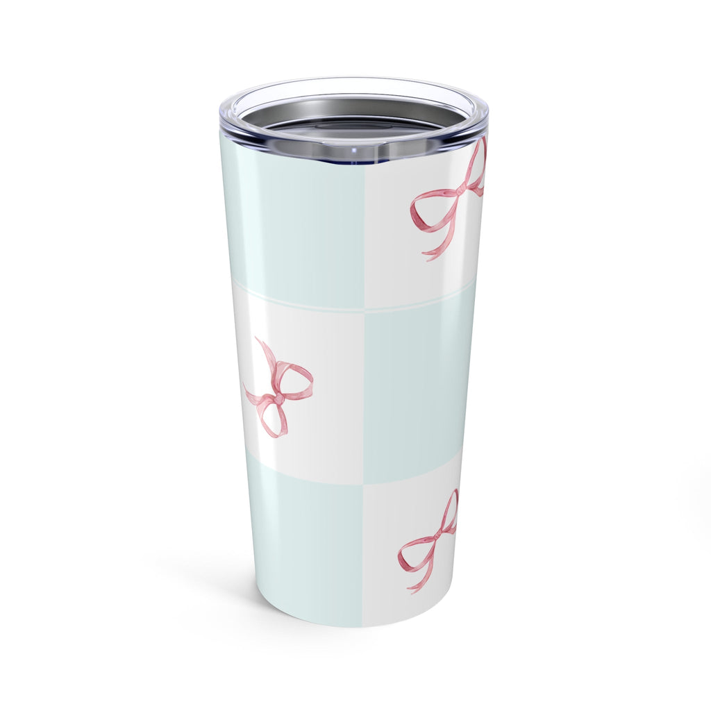 Customizable: Chic Ribbon Tumbler 20oz - Stylish Travel Mug, Perfect for Gifting, Birthday Parties, Everyday Use, Bridesmaid Essentials