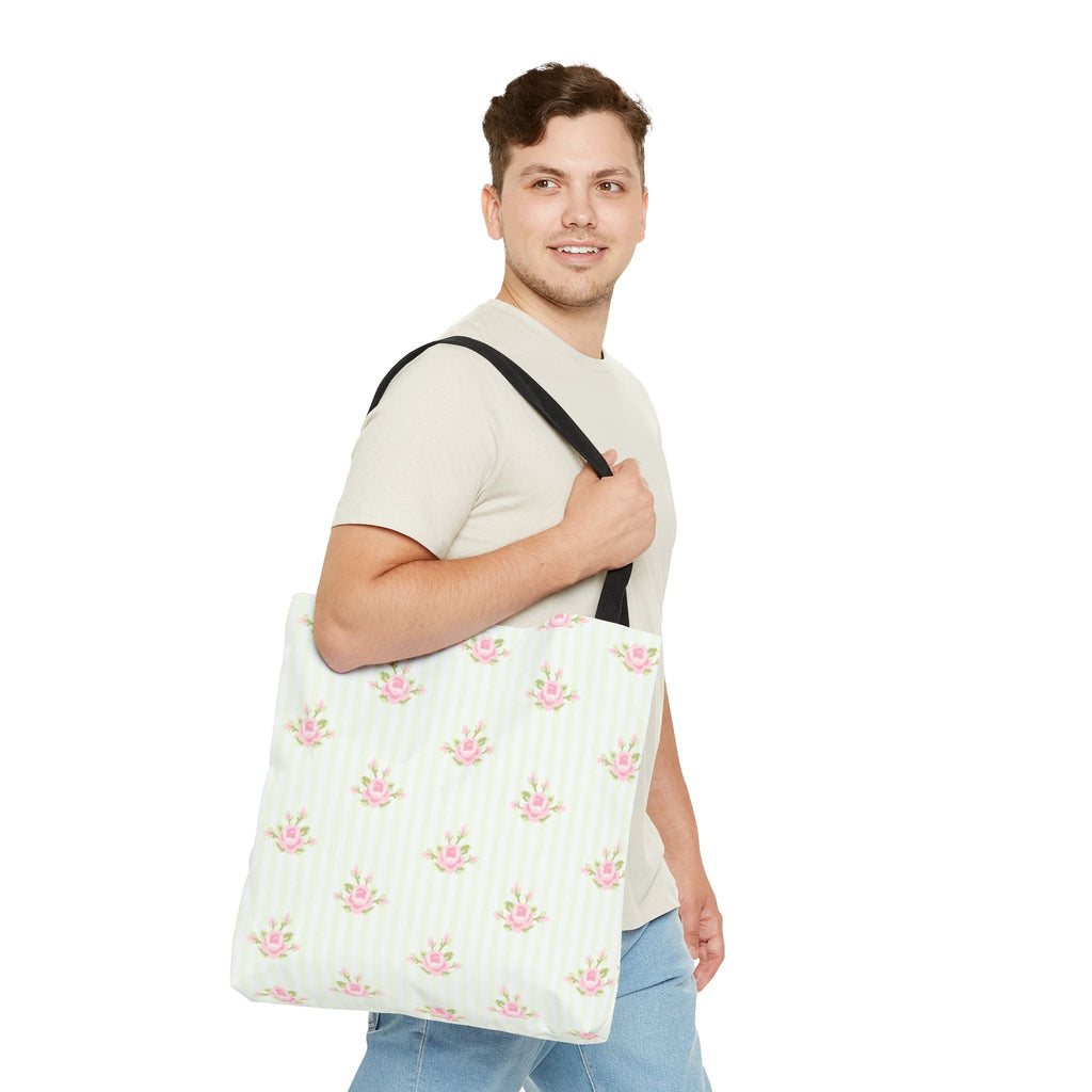 Customizable: Floral Pattern Tote Bag | Stylish Shopping Bag, Eco-Friendly Tote, Gift for Her, Beach Bag, Everyday Carryall