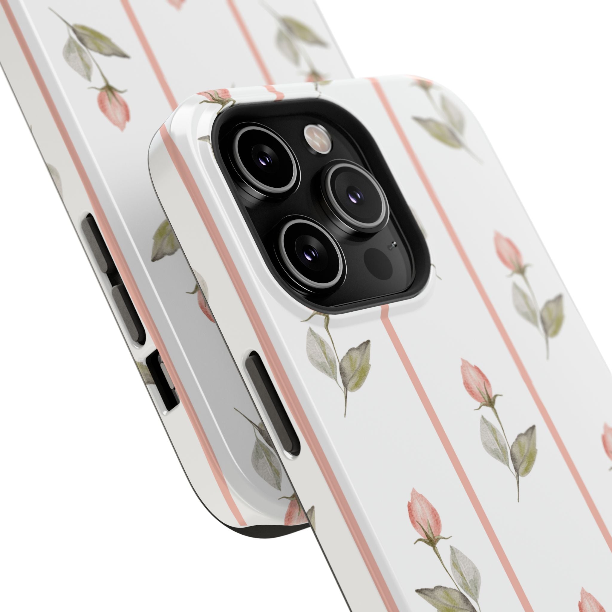 Customizable: Floral Impact-Resistant Phone Case, Chic Phone Cover