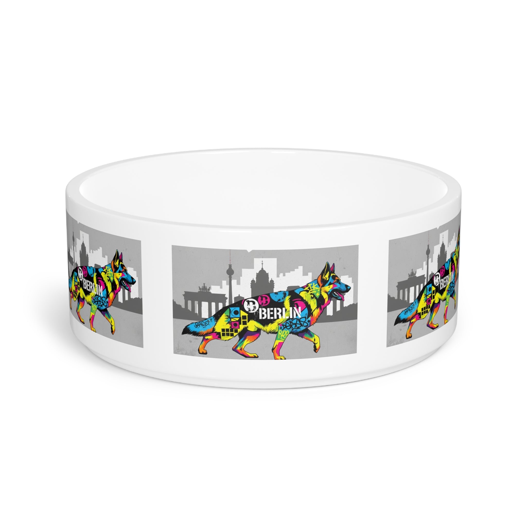 Ceramic Pet Bowl – 16 oz Dog Feeding Bowl