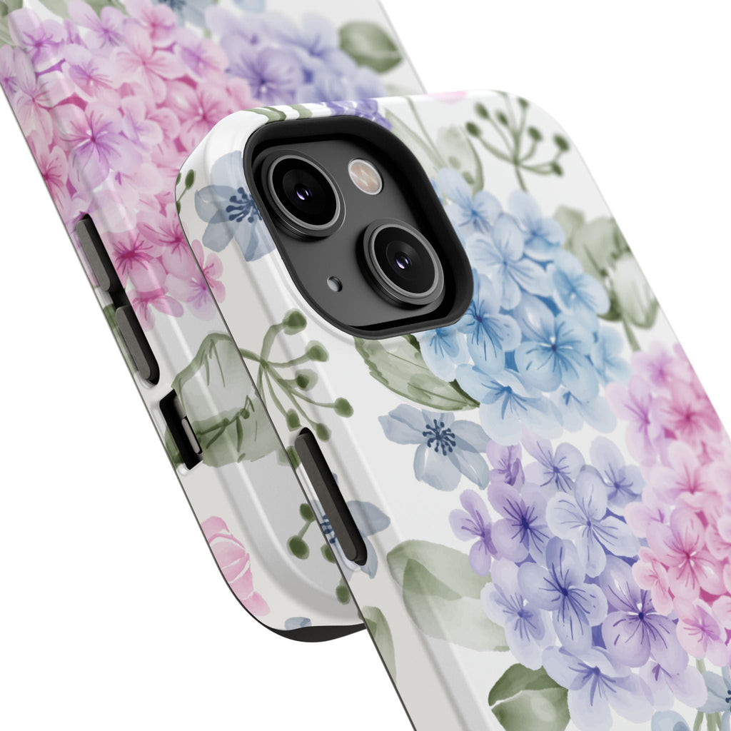 Customizable: Floral Hydrangea Impact-Resistant Phone Case