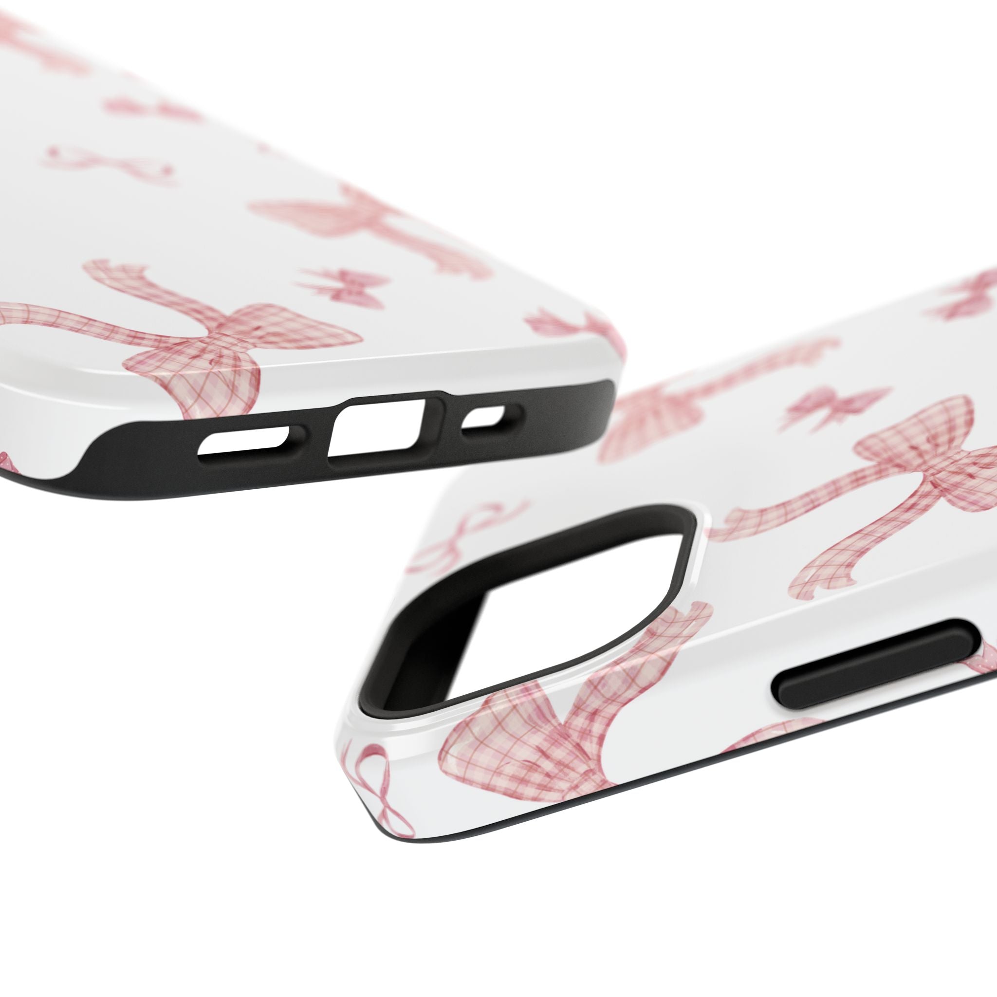 Customizable: Gingham Chic Bow Pattern Phone Case