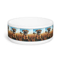 Ceramic Pet Bowl – 16 oz Dog Feeding Bowl