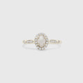 Dainty Oval Gemstone Ring