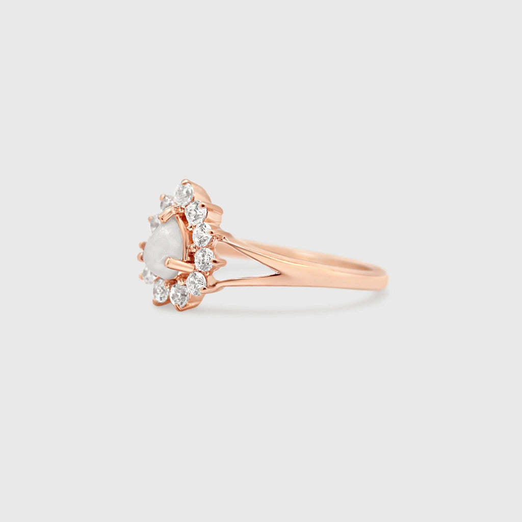Gem Teardrop Ring