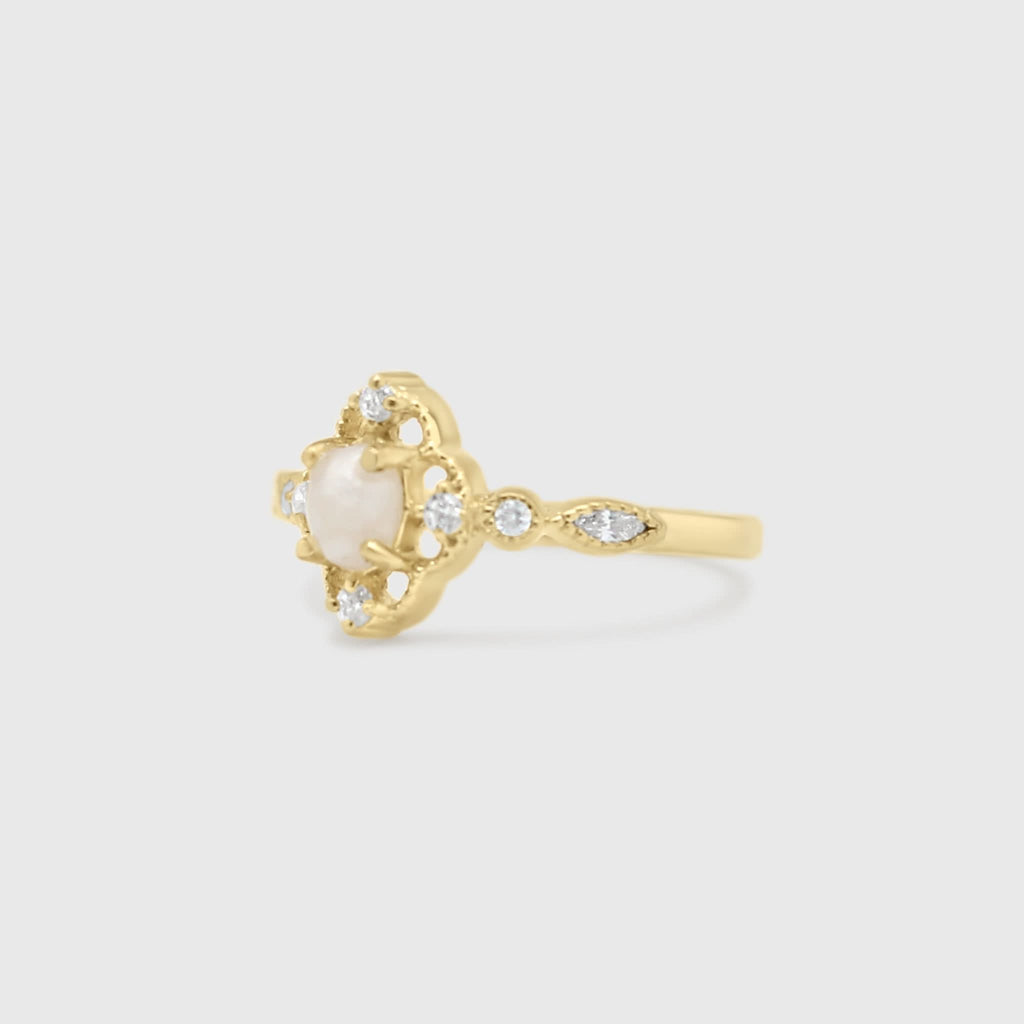 Vintage Lace Oval Ring