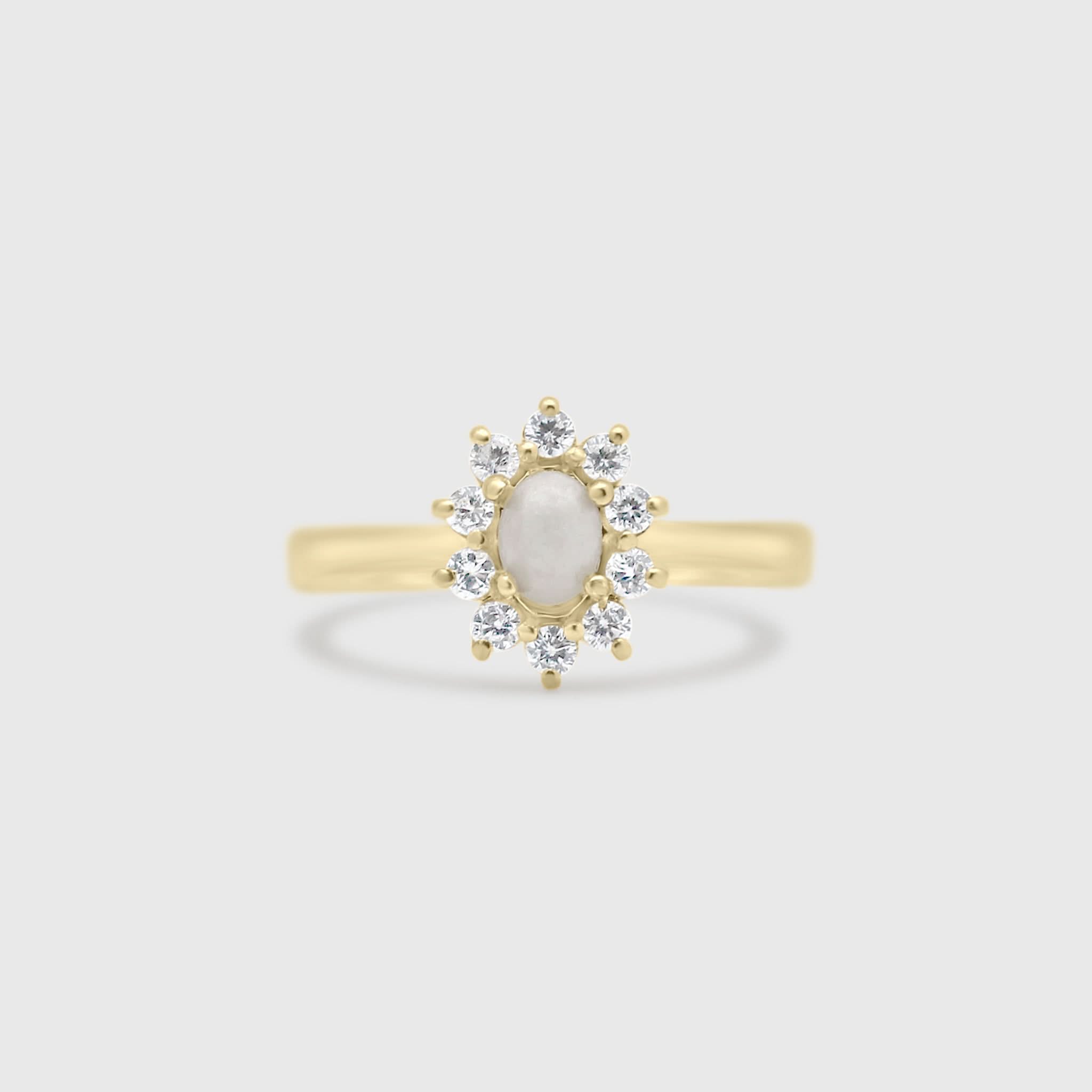 Halo Gem Ring