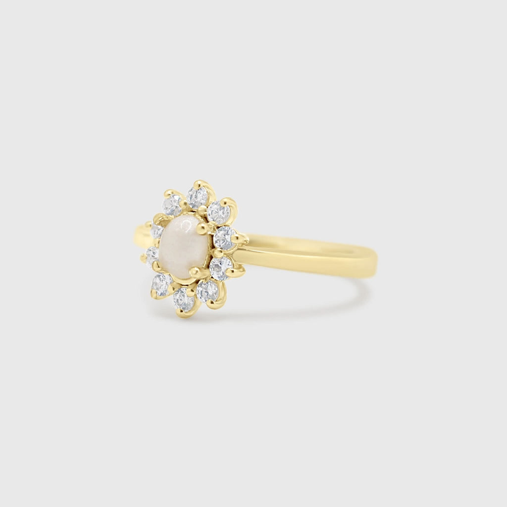 Halo Gem Ring