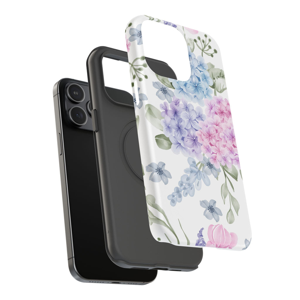Customizable: Floral Hydrangea Impact-Resistant Phone Case