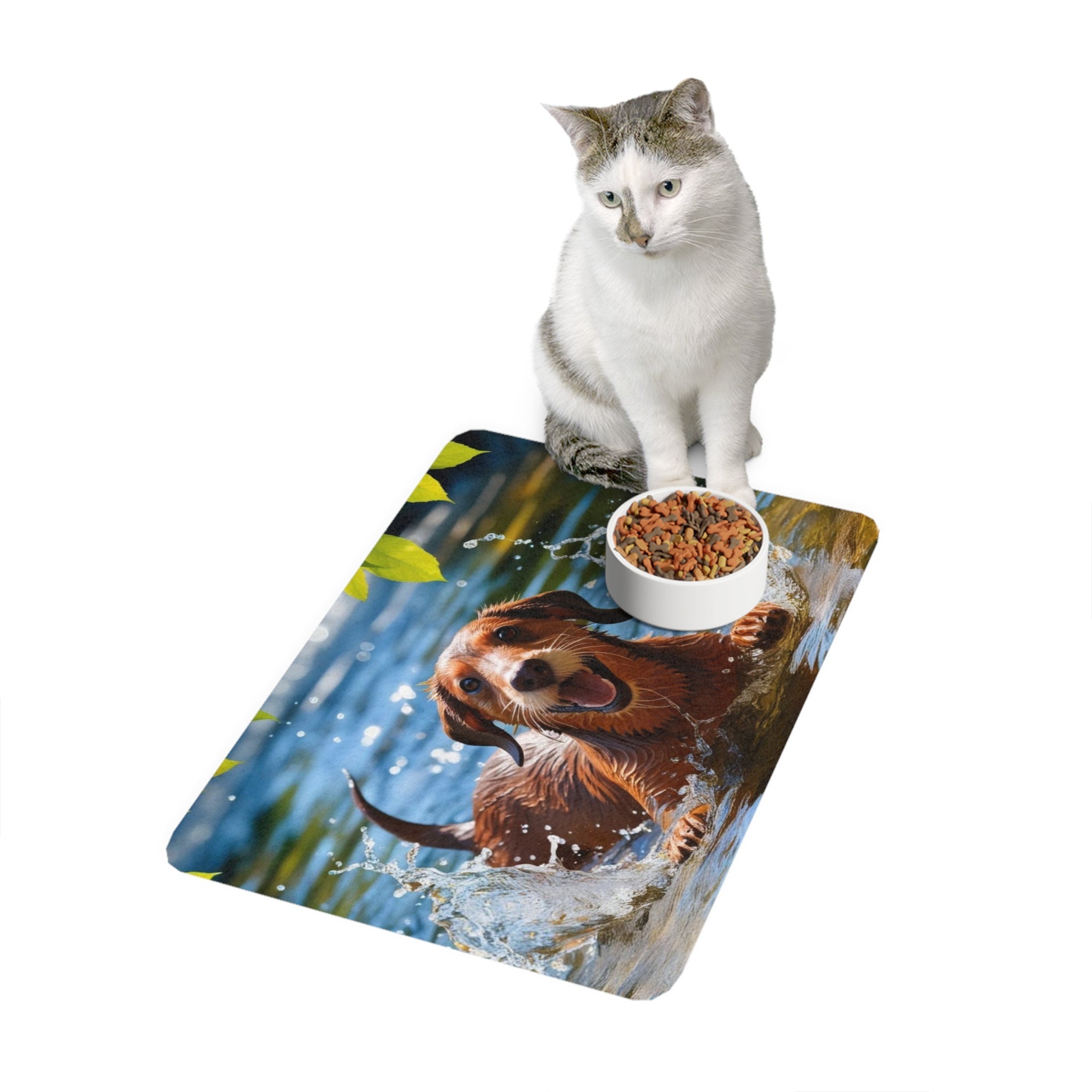 Non-Slip Pet Food Mat – Waterproof Feeding Mat for Dogs