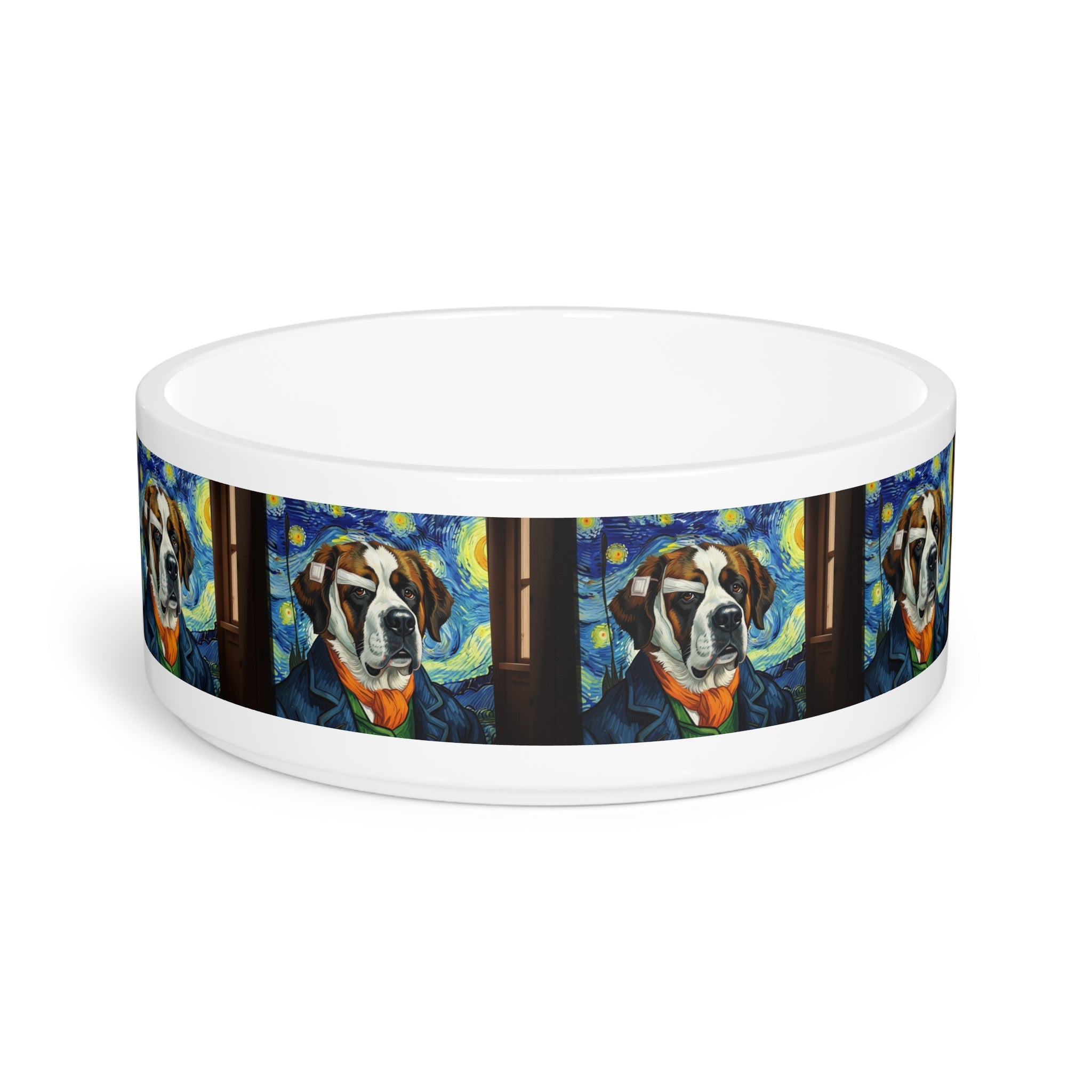 Ceramic Pet Bowl – 16 oz Dog Feeding Bowl