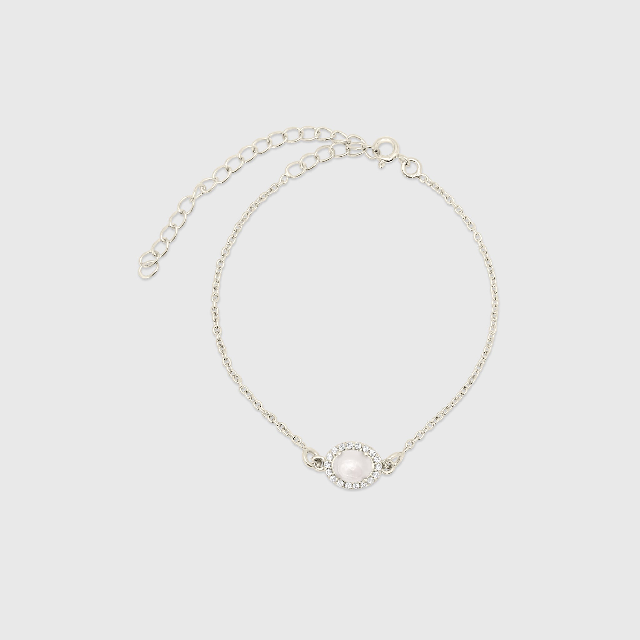 Oval Halo Bracelet
