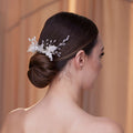 Elegant Crystal & Pearl Hair Comb