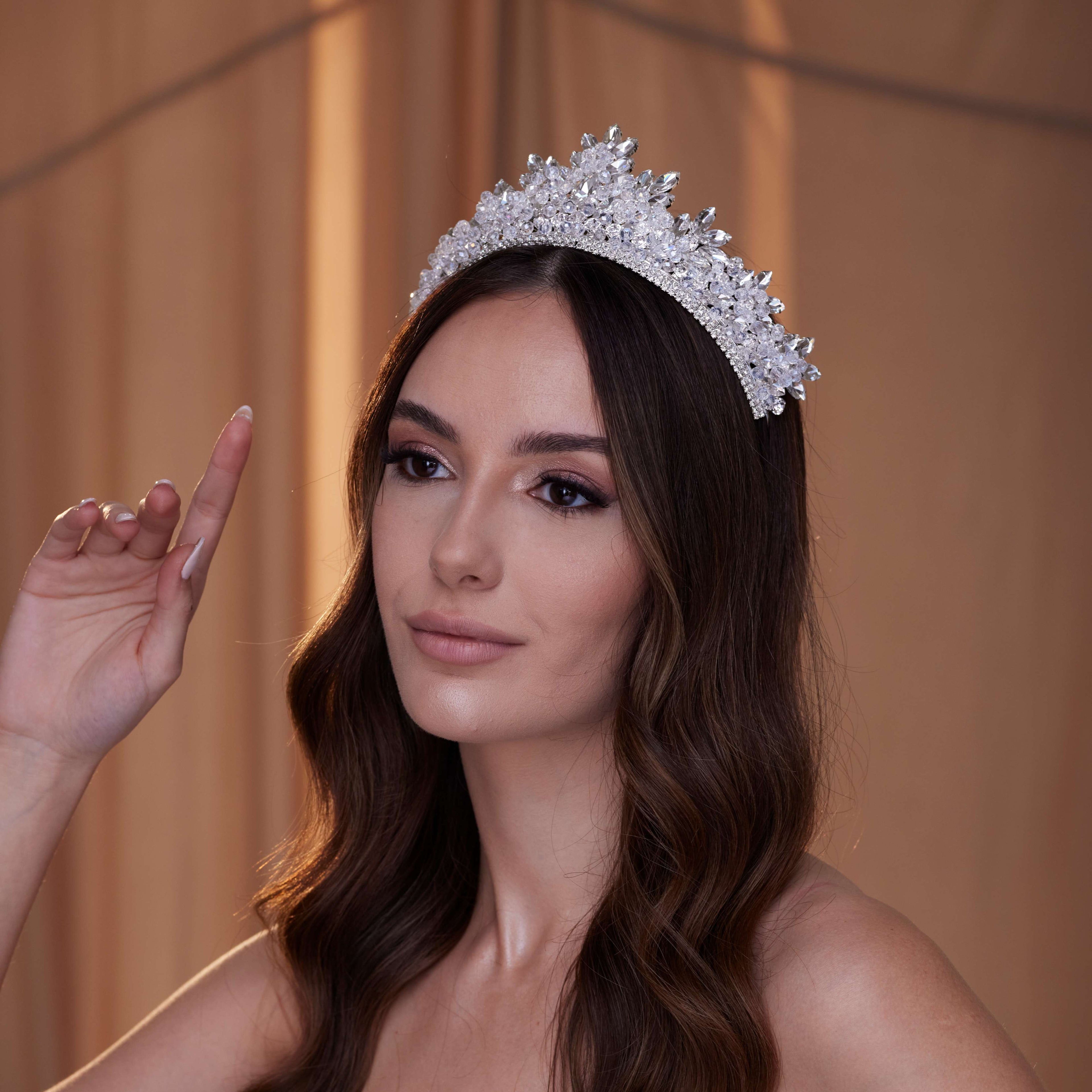 Sparkling Crystal Wedding Tiara