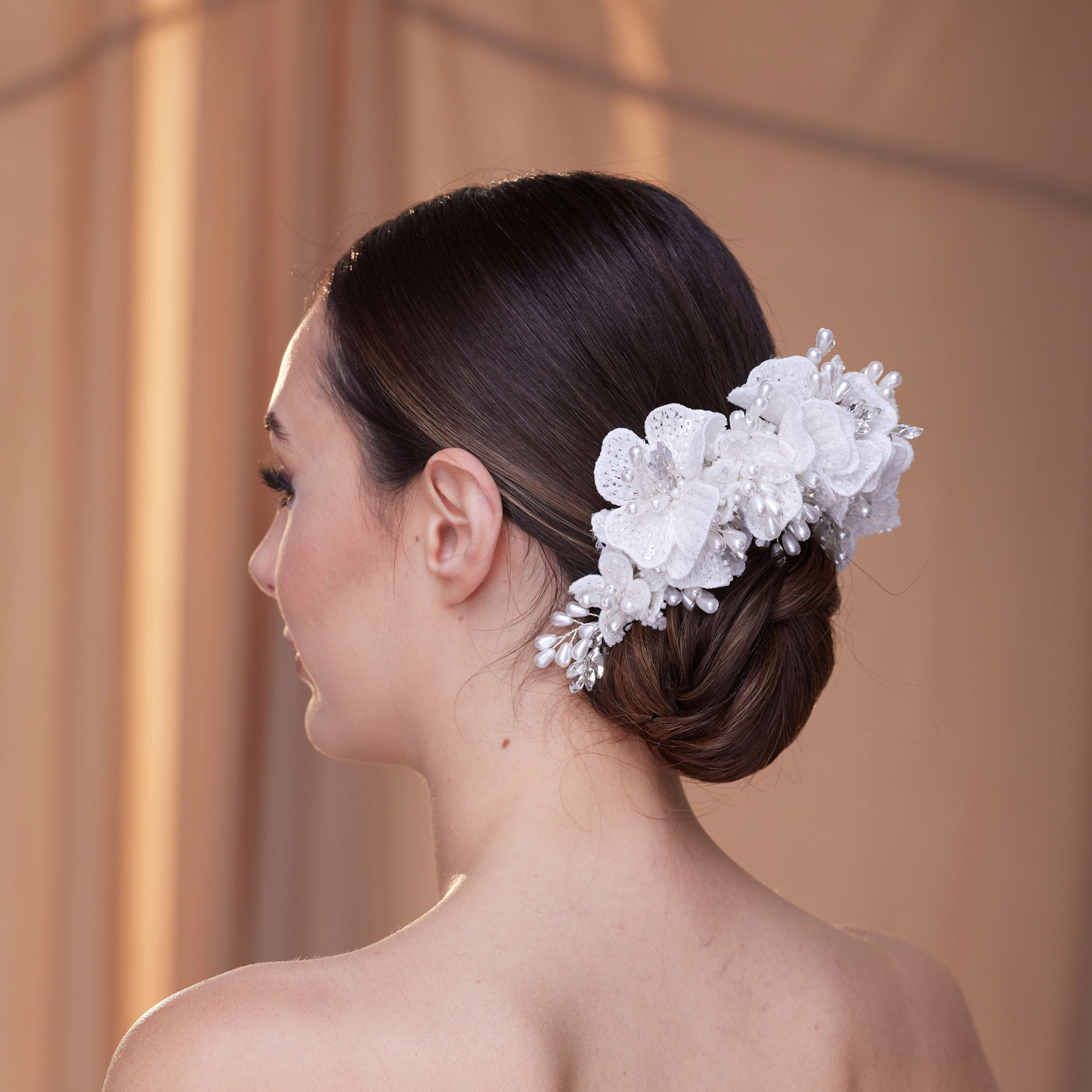 Elegant Hair Vine with Felt Flowers