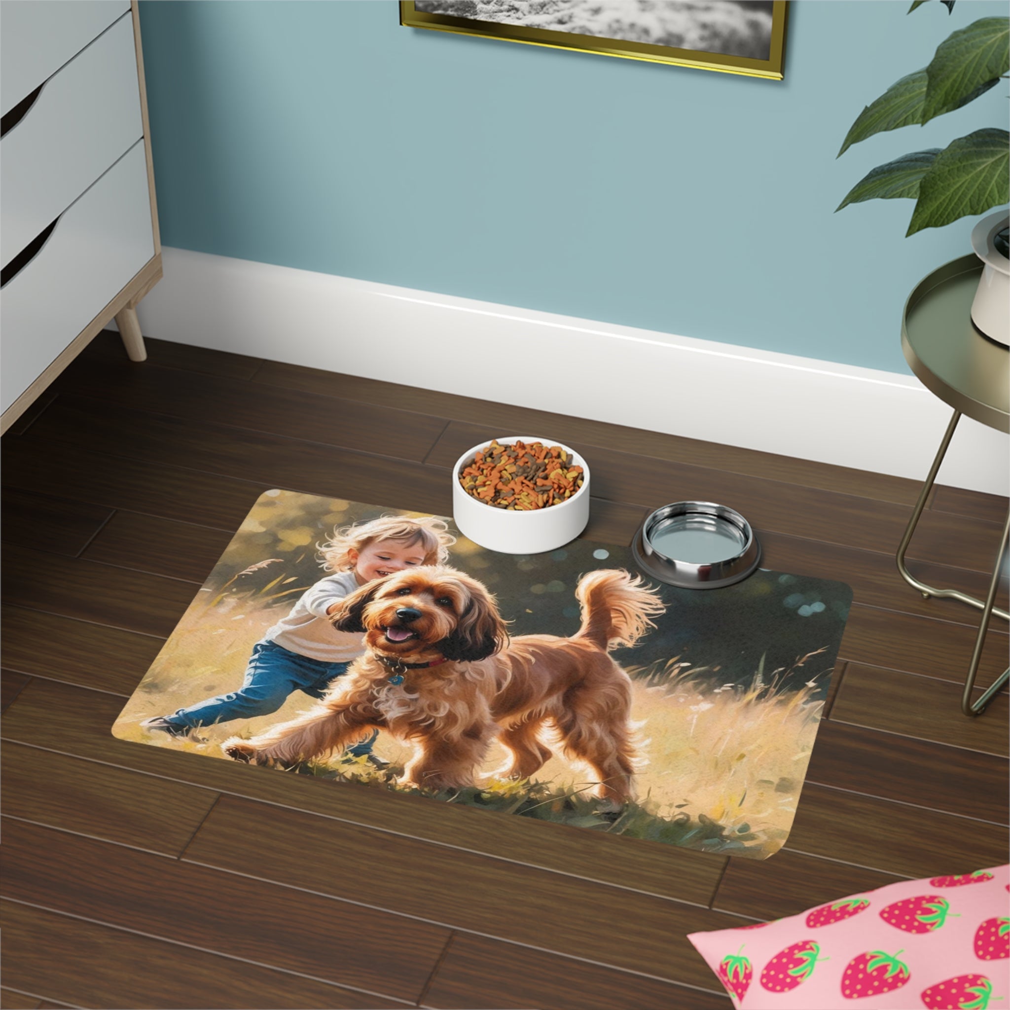 Non-Slip Pet Food Mat – Waterproof Feeding Mat for Dogs