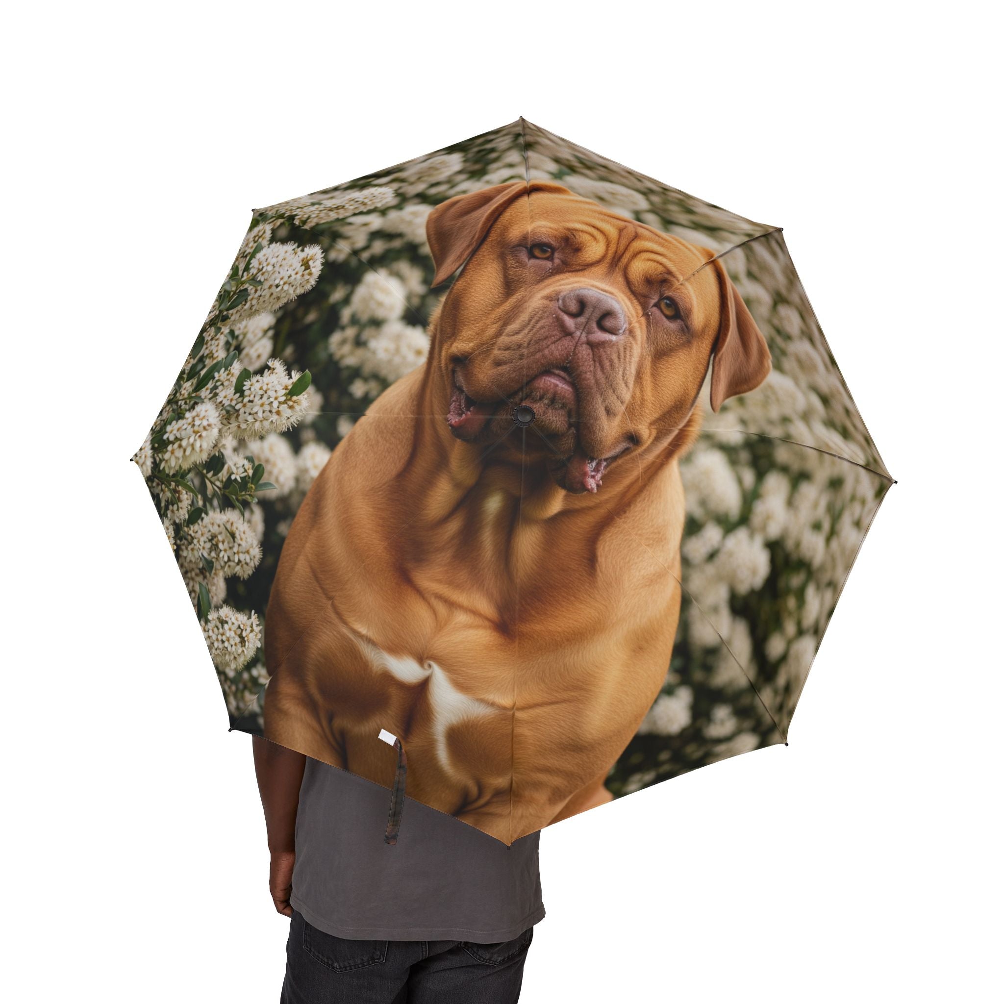 48" Semi-Automatic Umbrella – Windproof Large Travel Rain Umbrella