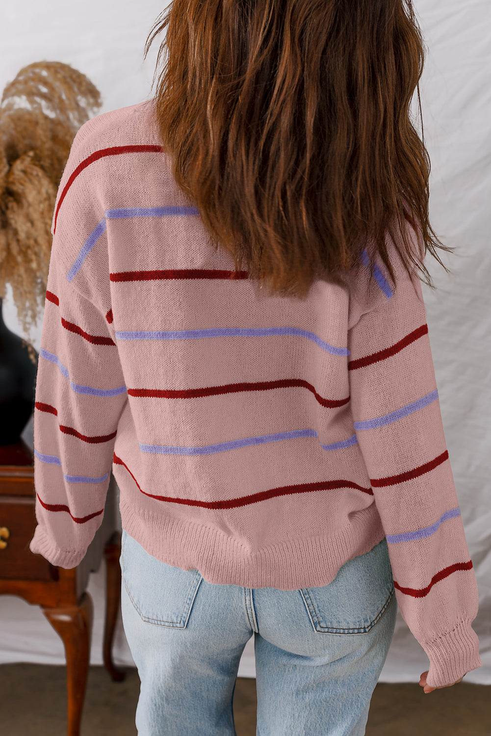 Amyra Edge Drop Shoulder Sweater
