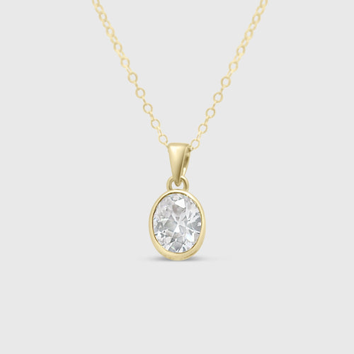 "Louise" Necklace- Moissanite Collection