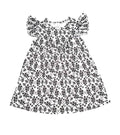 Racing Flag Milk Silk Flutter Dress
