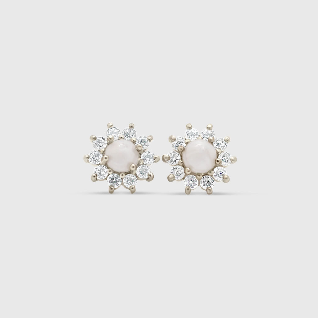 Sterling Silver Gem Studs