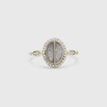 Split Stone Oval Ring