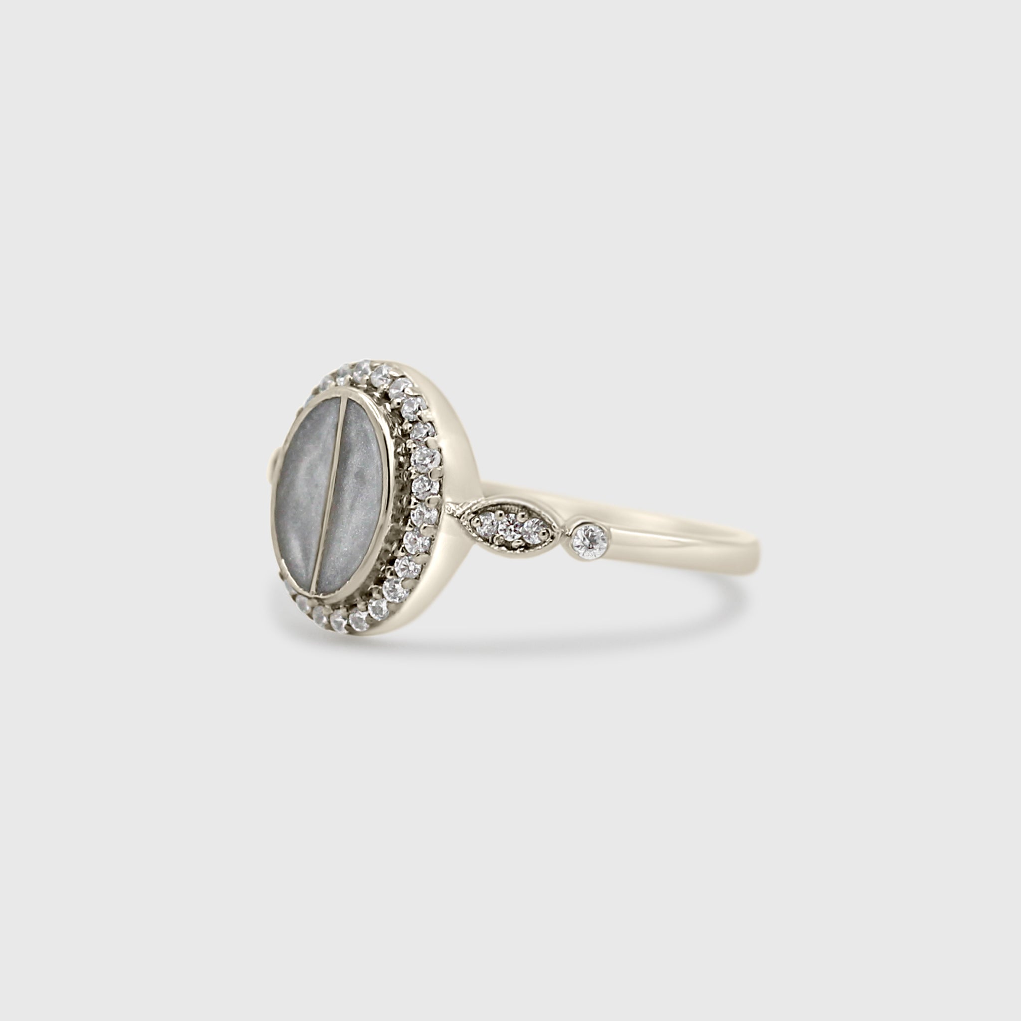 Split Stone Oval Ring