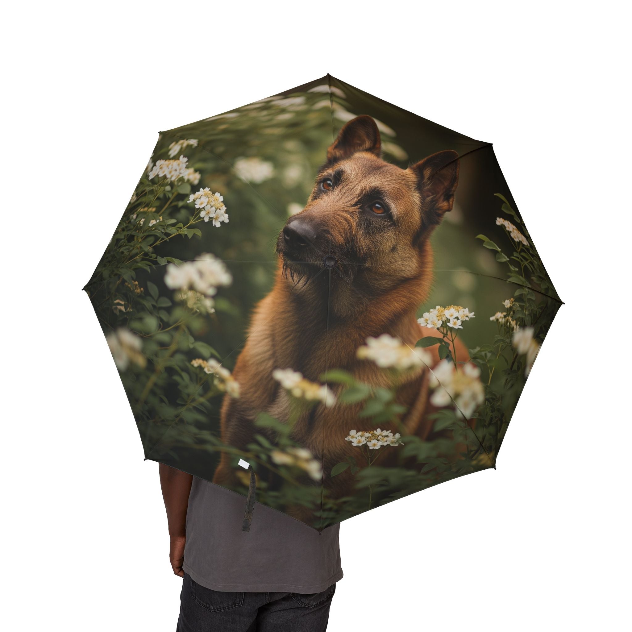 48" Semi-Automatic Umbrella – Windproof Large Travel Rain Umbrella