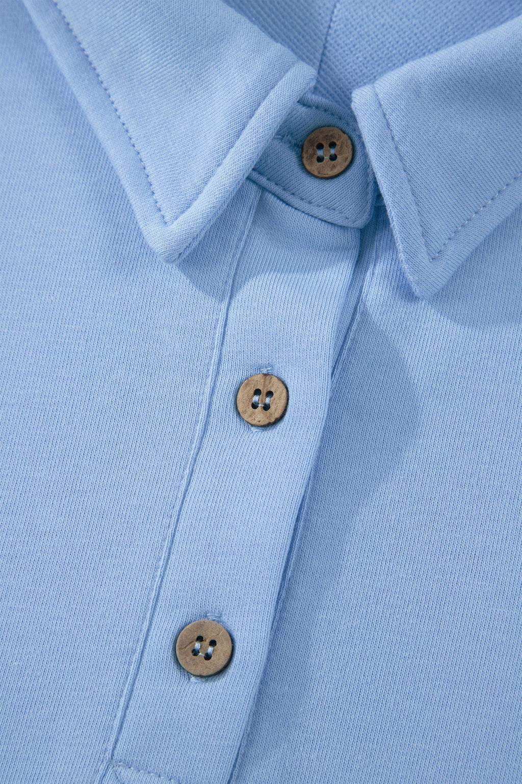Solid Polo Tee & Elastic Waist Short Set