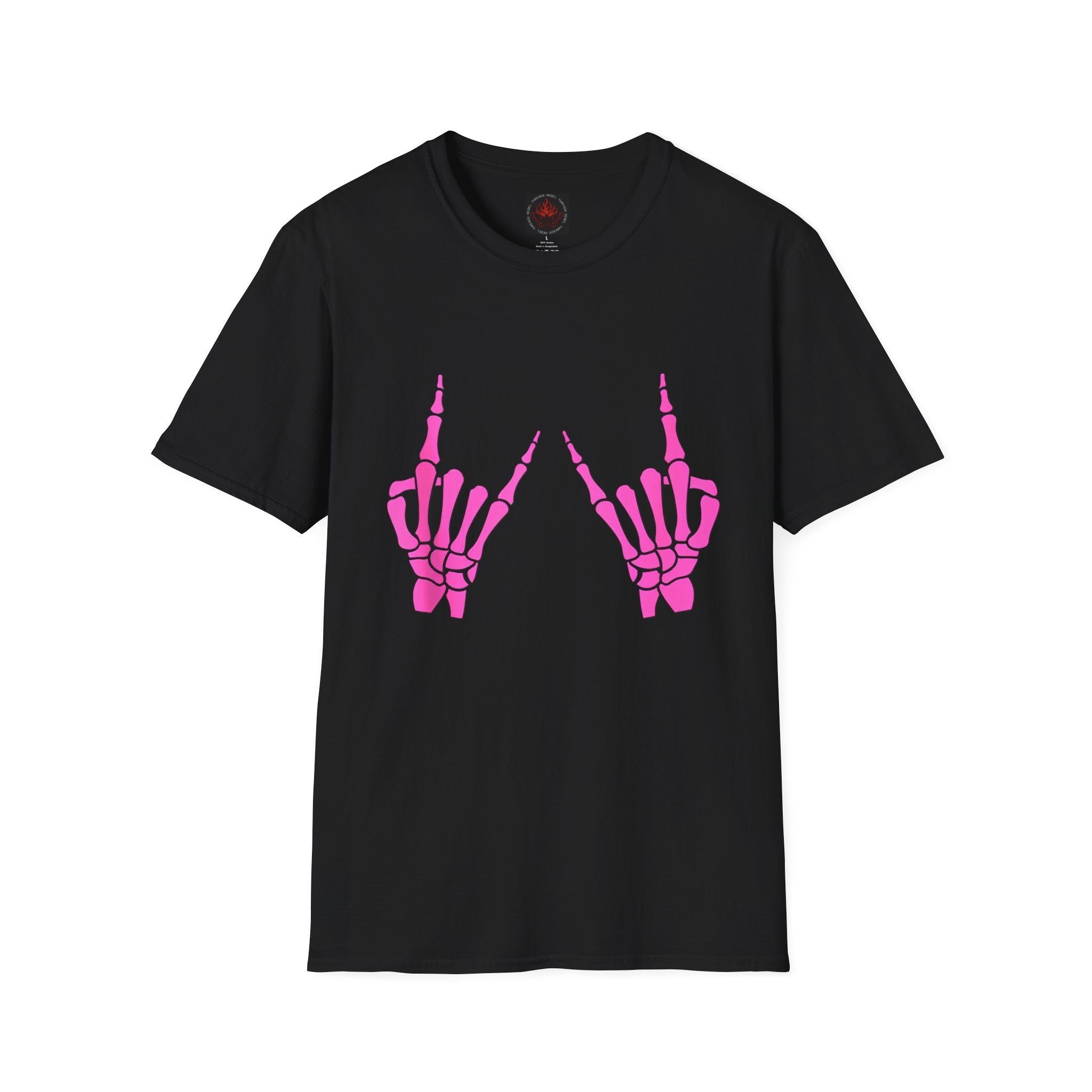 Pink Rock Hand Graphic Tee