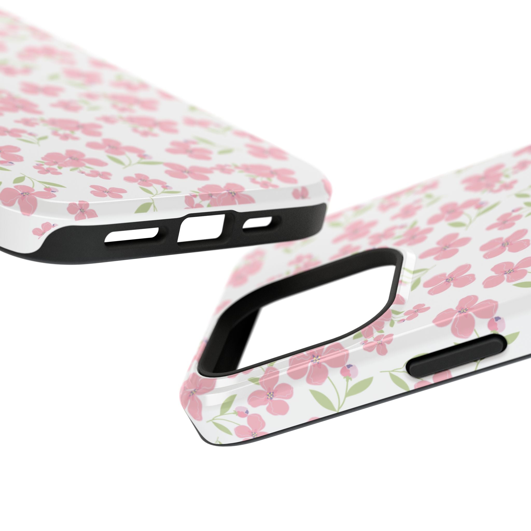 Customizable: Floral Impact-Resistant Phone Case