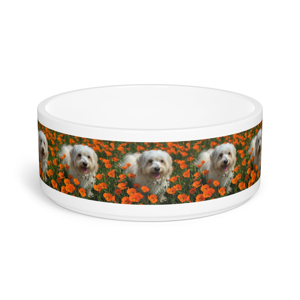 Ceramic Pet Bowl – 16 oz Dog Feeding Bowl