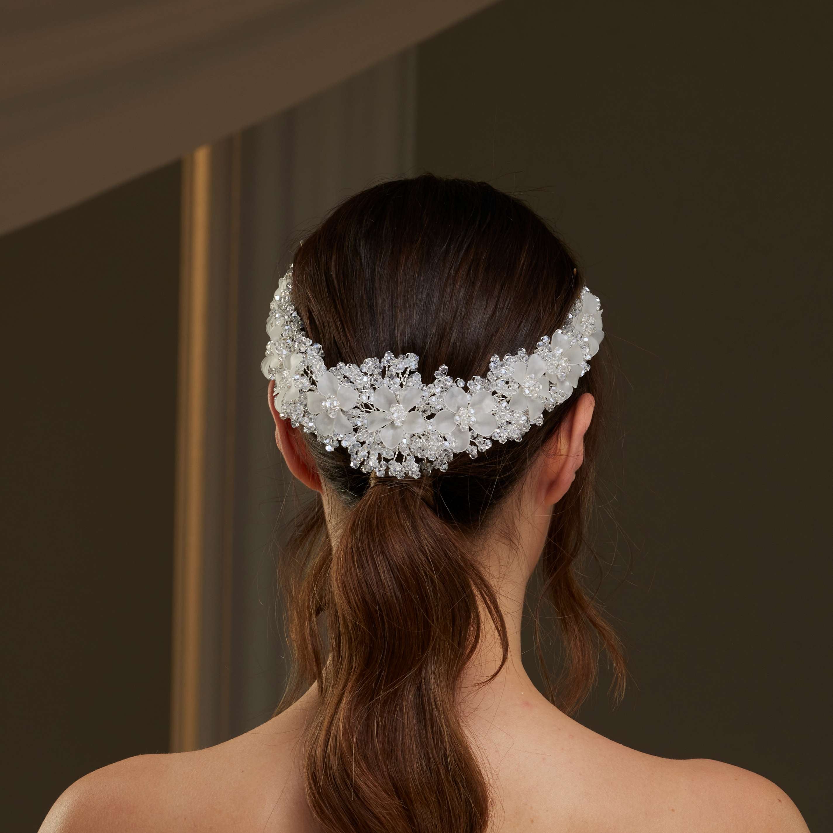 Crystal Beaded Bridal Hair Vine