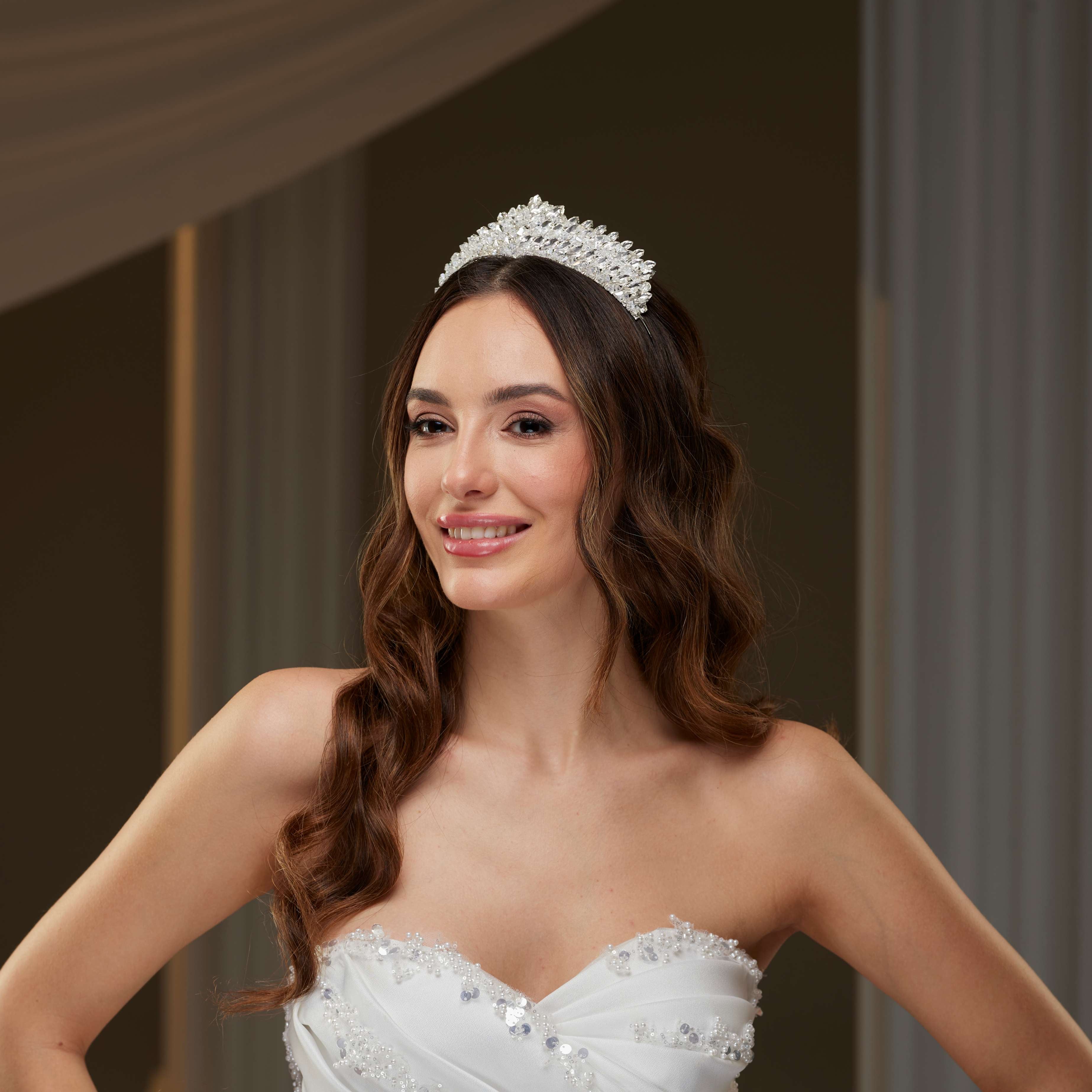Crystal & Rhinestone Shiny Tiara